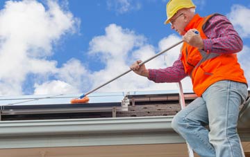 Racecourse soft wash roof cleaning